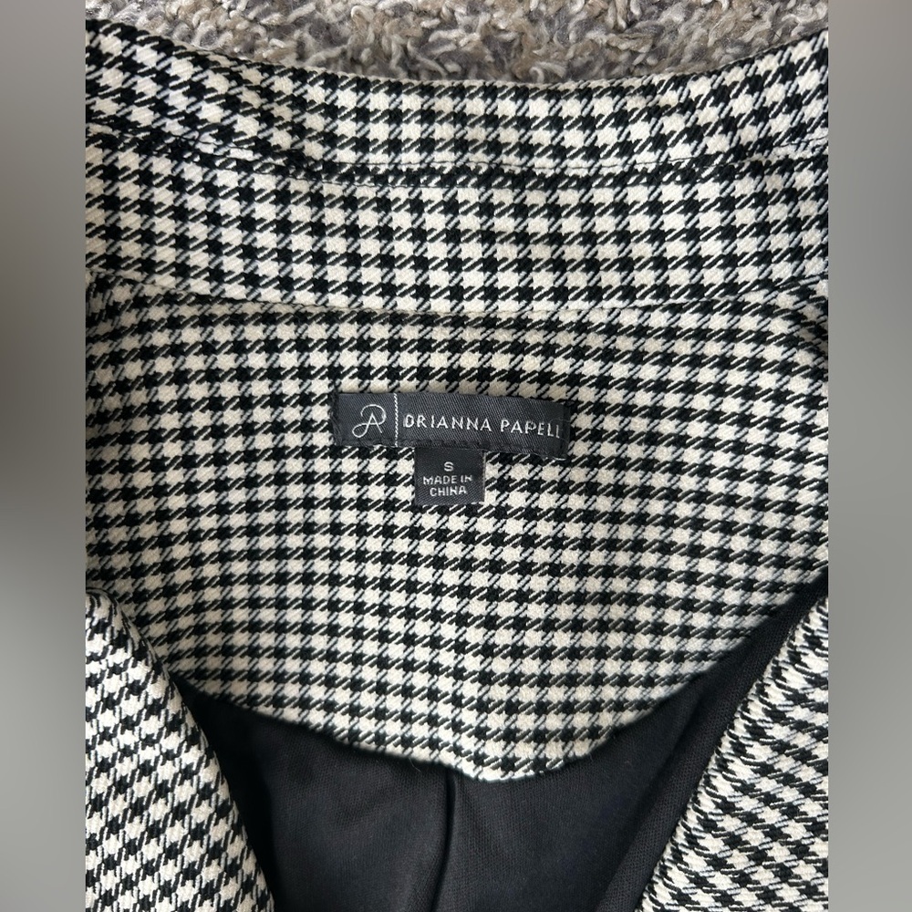 Adrianna Papell black and white fitted blazer size XS-S - Picture 7 of 12